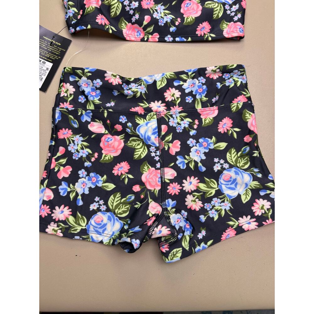 NWT Art Class Girls 2 Pc Floral Swimsuit Set Size M 8 UPF 50+ Bikini Swimwear - Picture 5 of 7